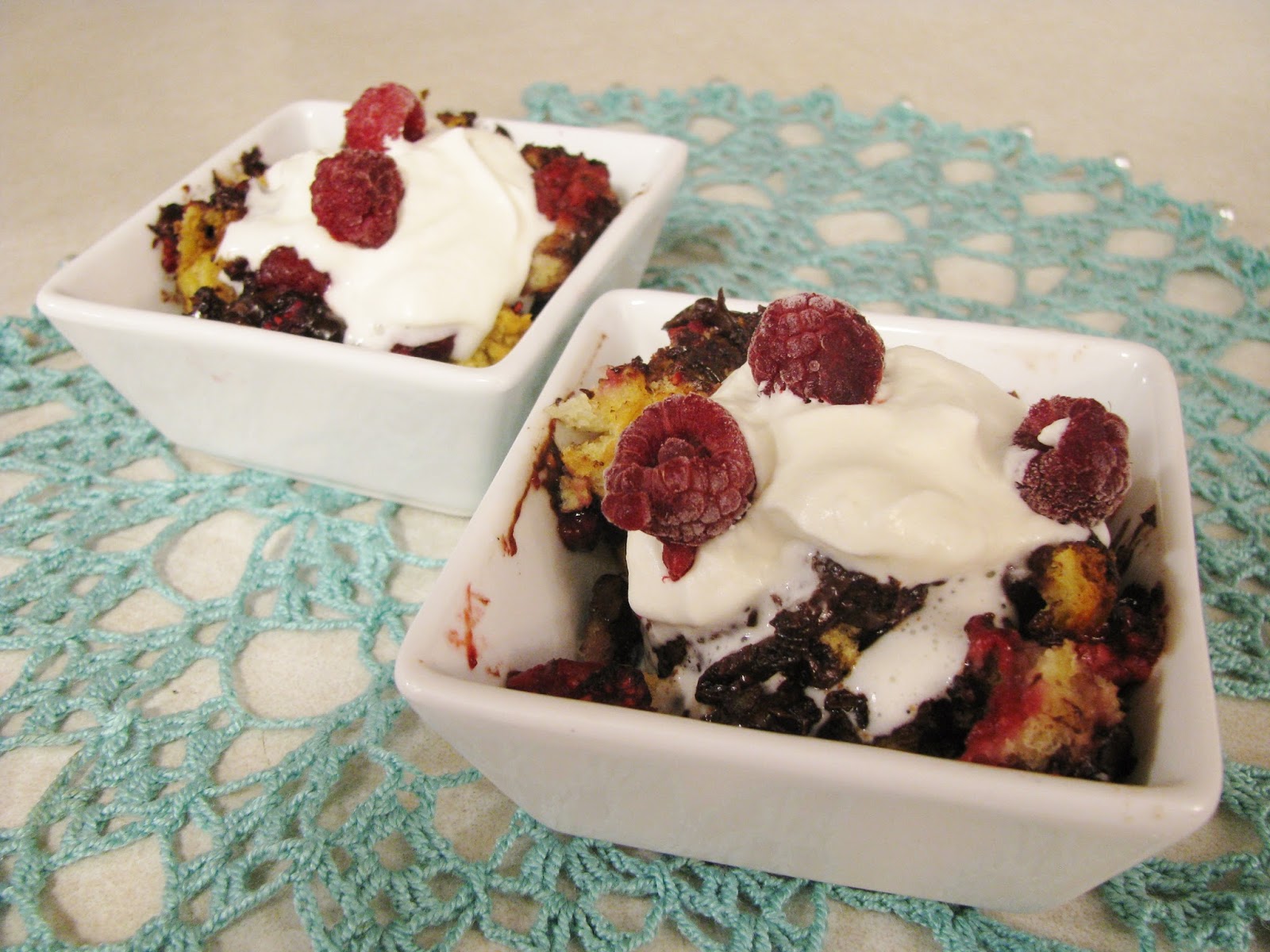 Slow Cooker Raspberry Chocolate Casserole