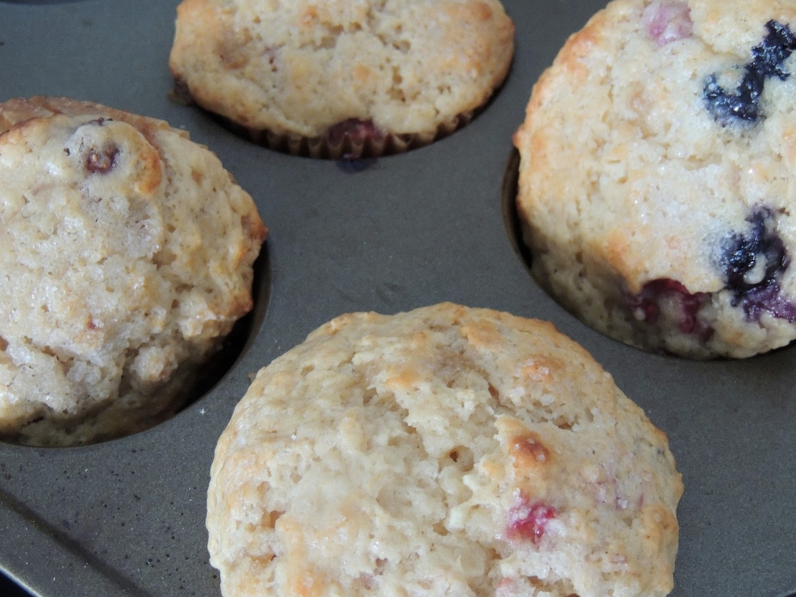 Gas Stove Girl Triple Berry Vanilla Yogurt Muffins