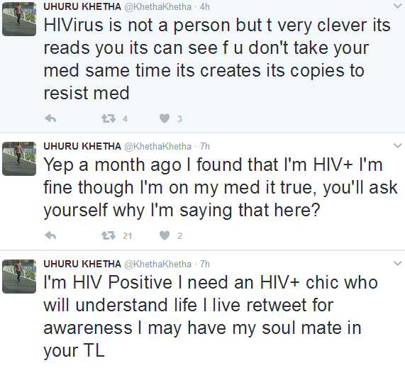 2 South African man who is HIV positive is searching for a HIV+ woman