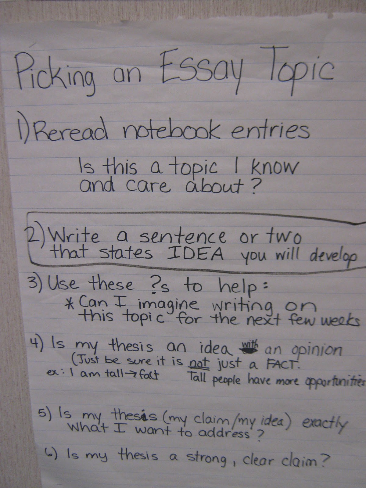 Teaching Thesis Statements with Lesson Ideas