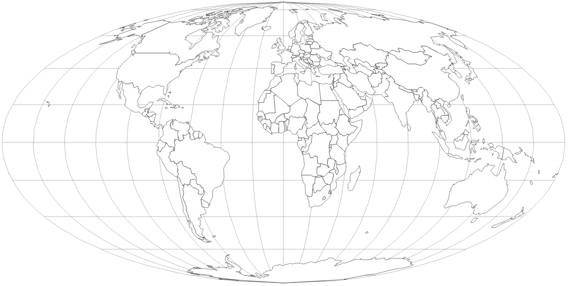 Mollweide Graticule 