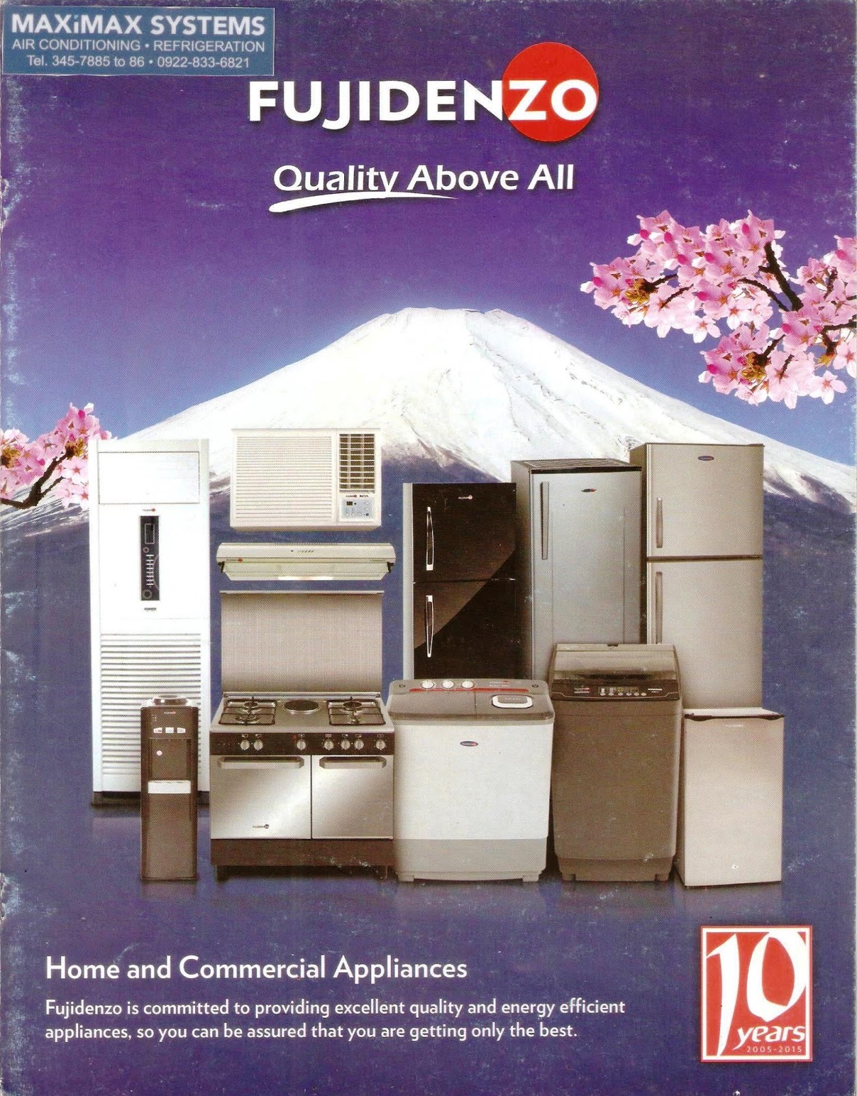 FUJIDENZO HOME & COMMERCIAL APPLIANCES