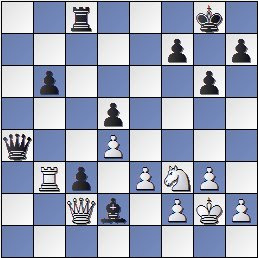 Partida de ajedrez Korchnoi vs. Kasparian (posición después de 38. Cf3)