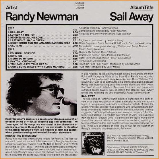 PROTEGIDO PELAS NUVENS RANDY NEWMAN Sail Away