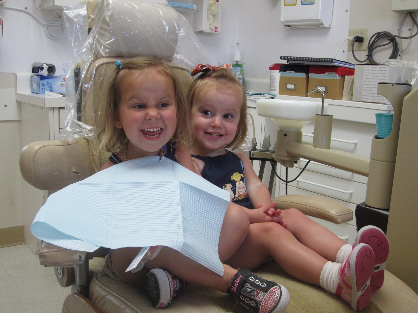 the daily life of two sweet baby girls Dentist Time!!!