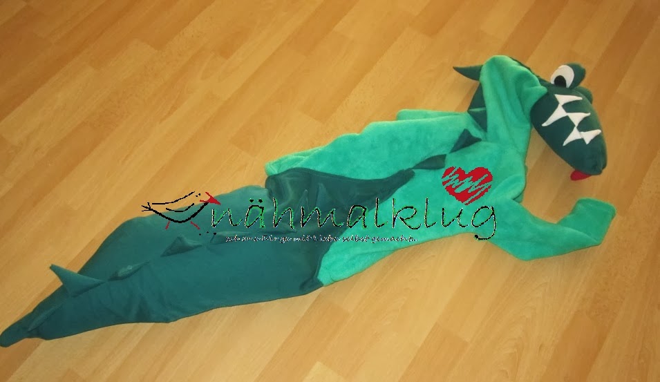 nähmalklug: :: Krokodil-Faschingskostüm