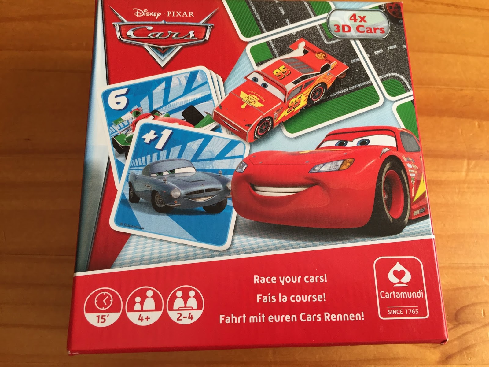 Playdays and Runways Cartamundi Disney Cars Racing and Action Game Box