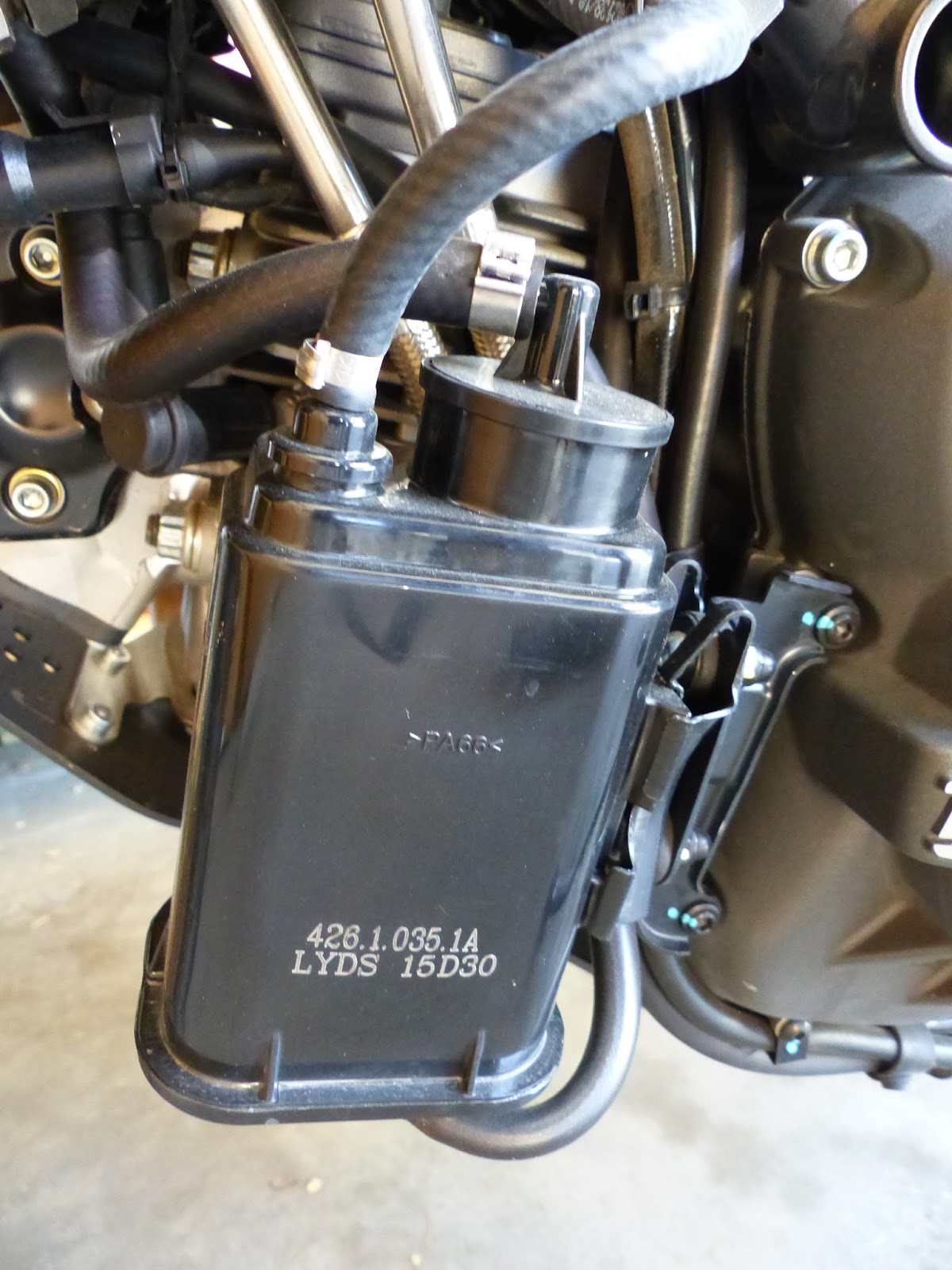 OldMotoDude Evaporative Canister removed from 2015 Ducati Scrambler