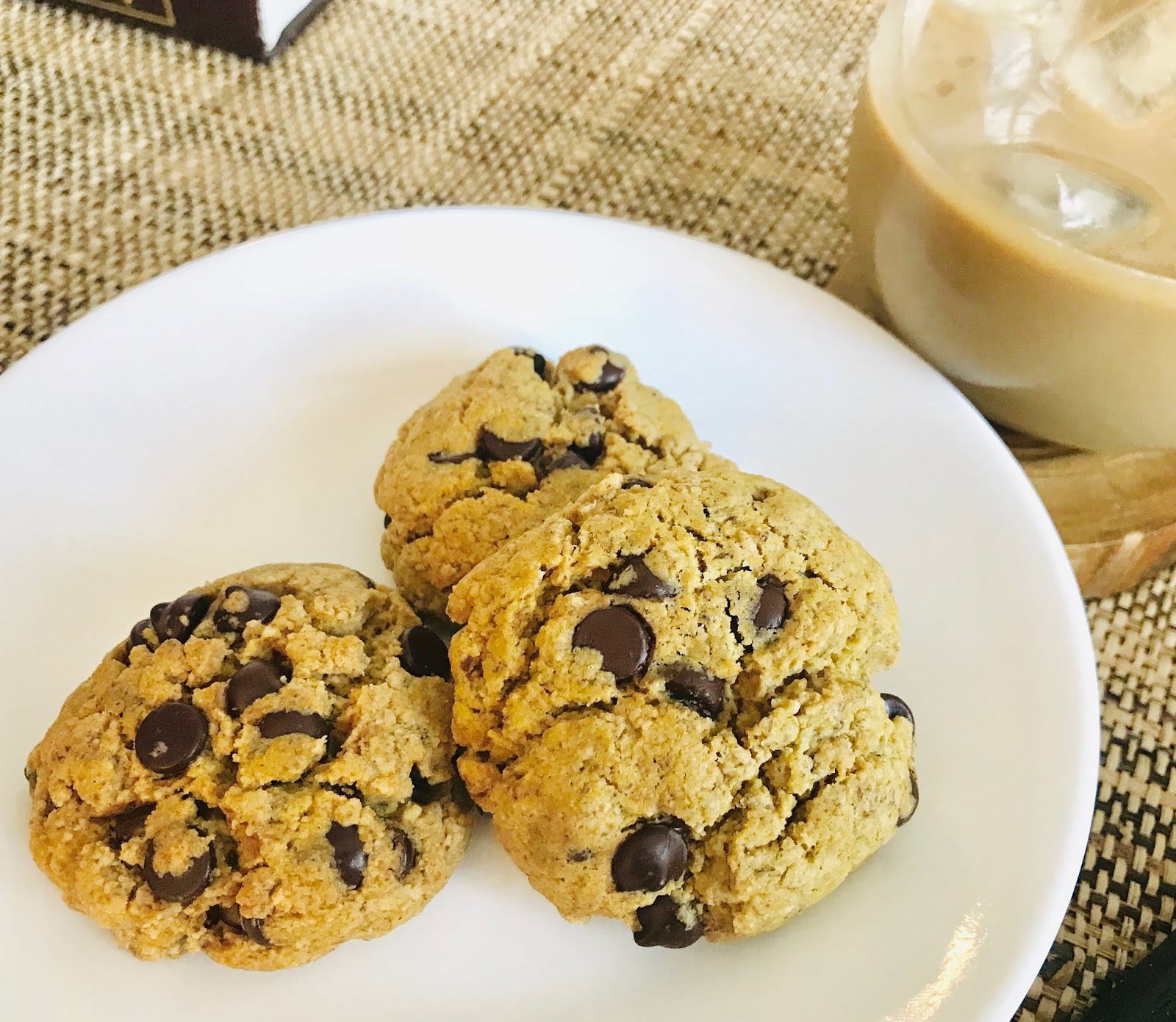 Quinoa Flour Chocolate Chip Cookies (Vegan, Gluten Free, Sugar Free)