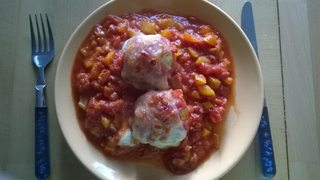 Leckere Rezepte: Paprika-Knödel-Gratin mit Mozzarella