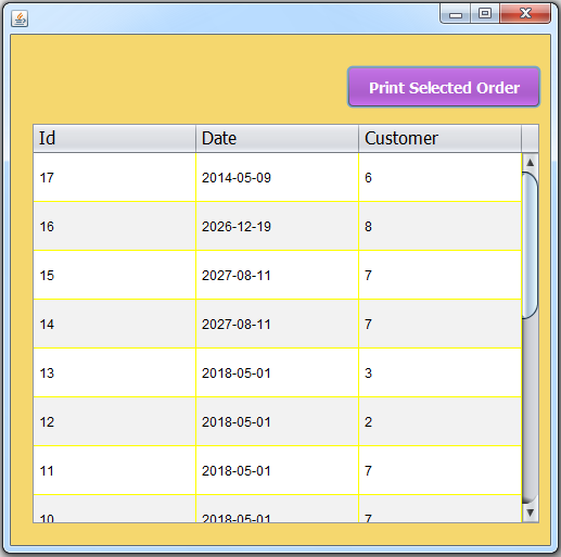 Java inventory. Java inventory