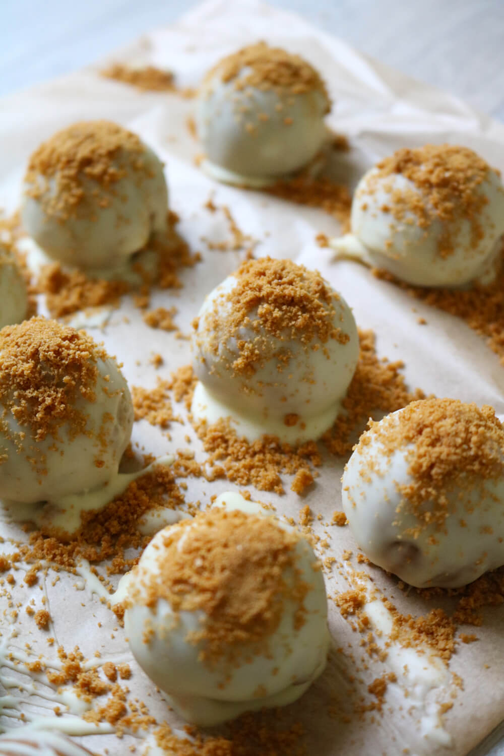 3 Ingredient Cookie Butter Truffles Take Some Whisks