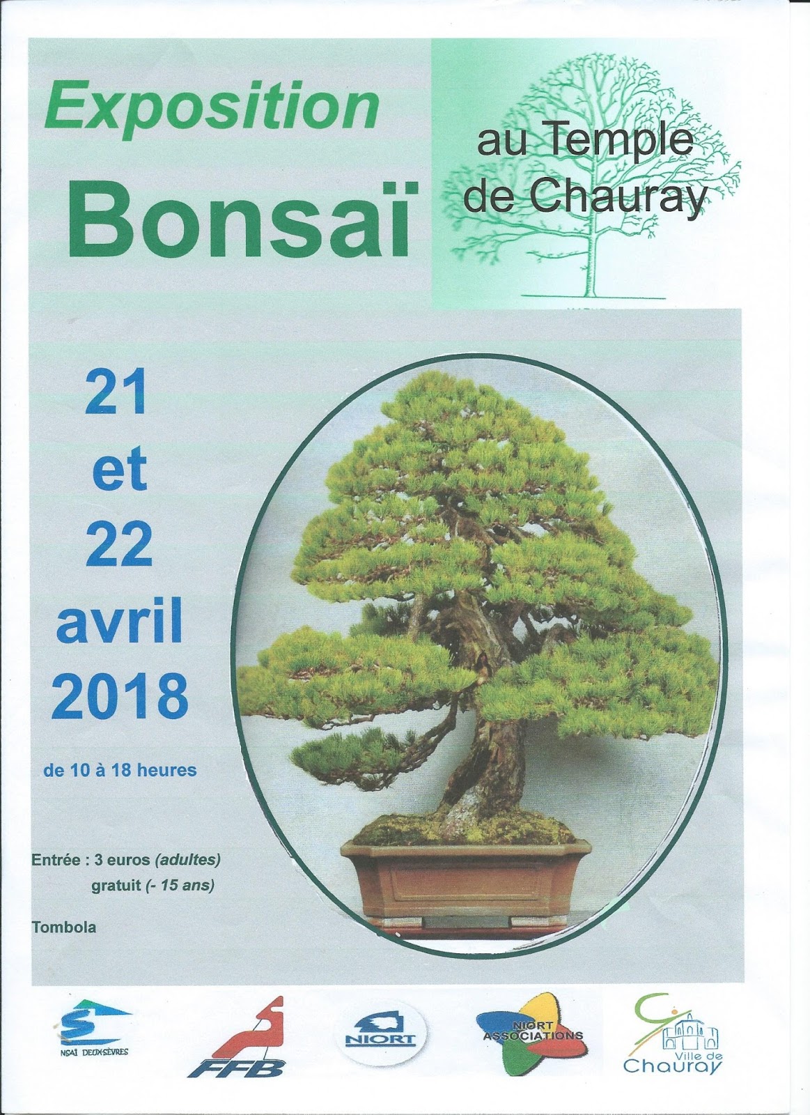 Esprit Bonsaï [EXPO] Bonsaï les 21 et 22 avril 2018 au Temple de