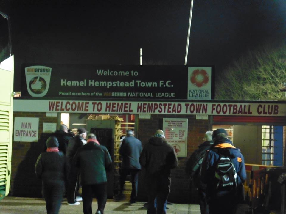 The Rainham End. Vauxhall Road Hemel Hempstead Town