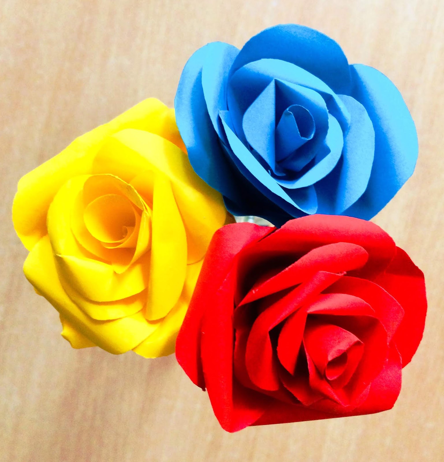 Trandafiri tricolori