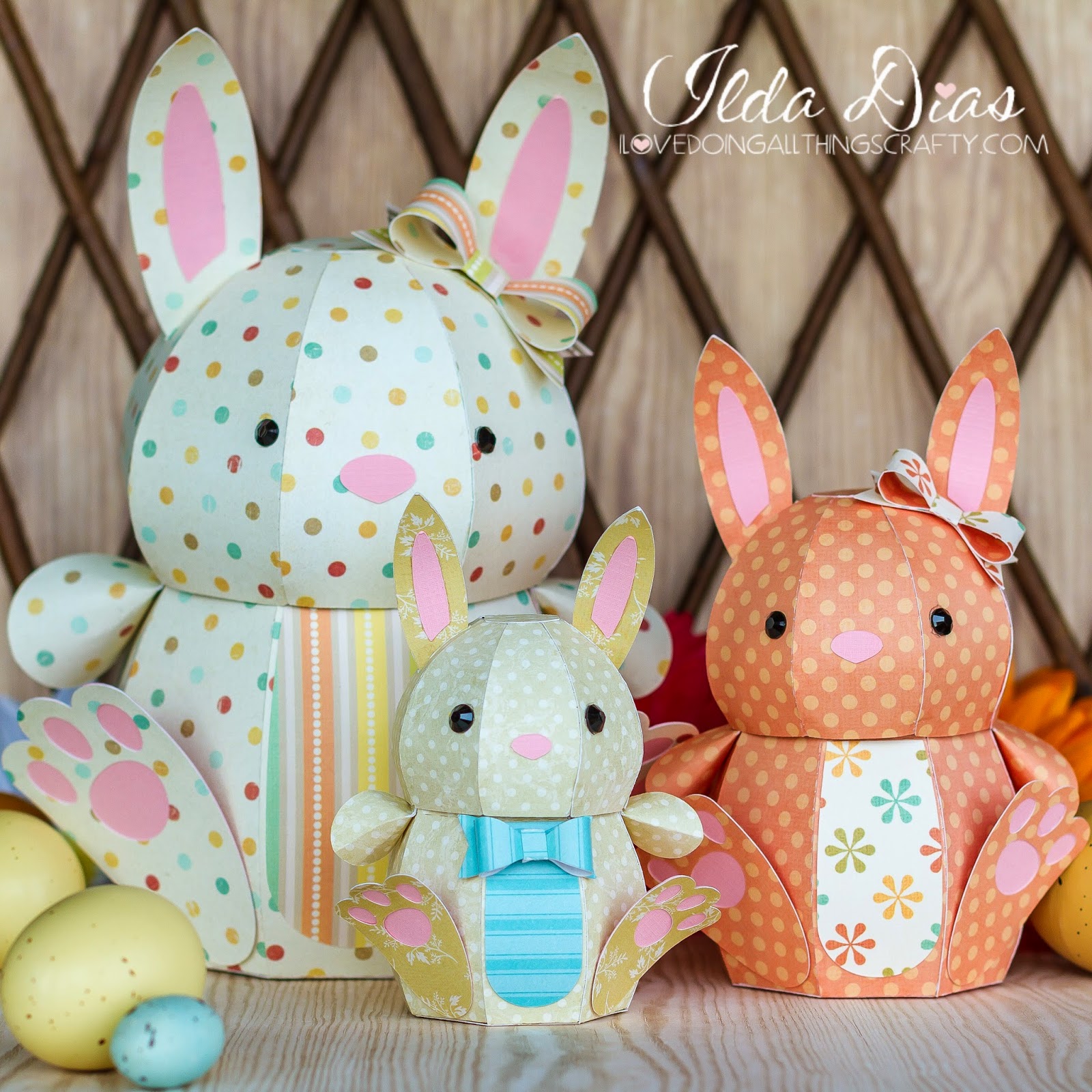 Download I Love Doing All Things Crafty: 3D Paper Easter Bunny