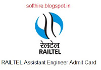 RAILTEL Assistant Engineer Admit Card