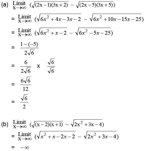 Limit fungsi aljabar dan trigonometri