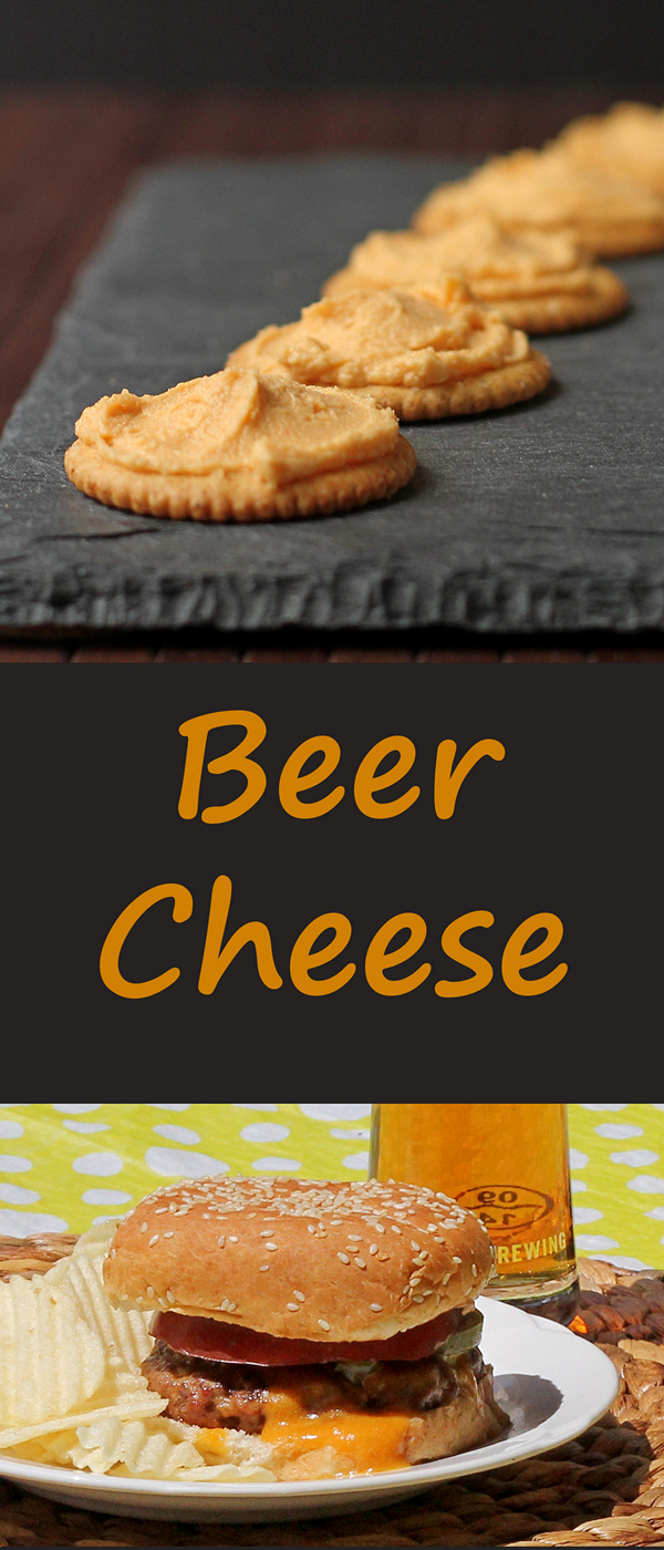 Make your own BEER CHEESE spread - great on crackers, or melted on a perfectly grilled burger.