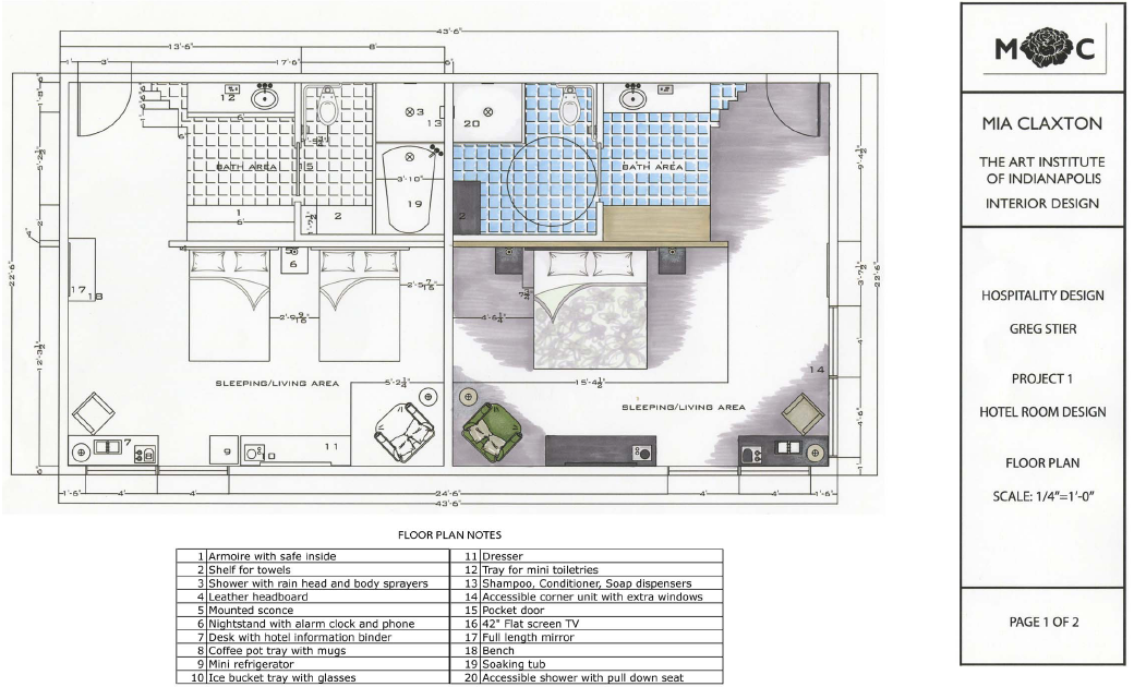 Hotel Room Layout Hotel Room Layout