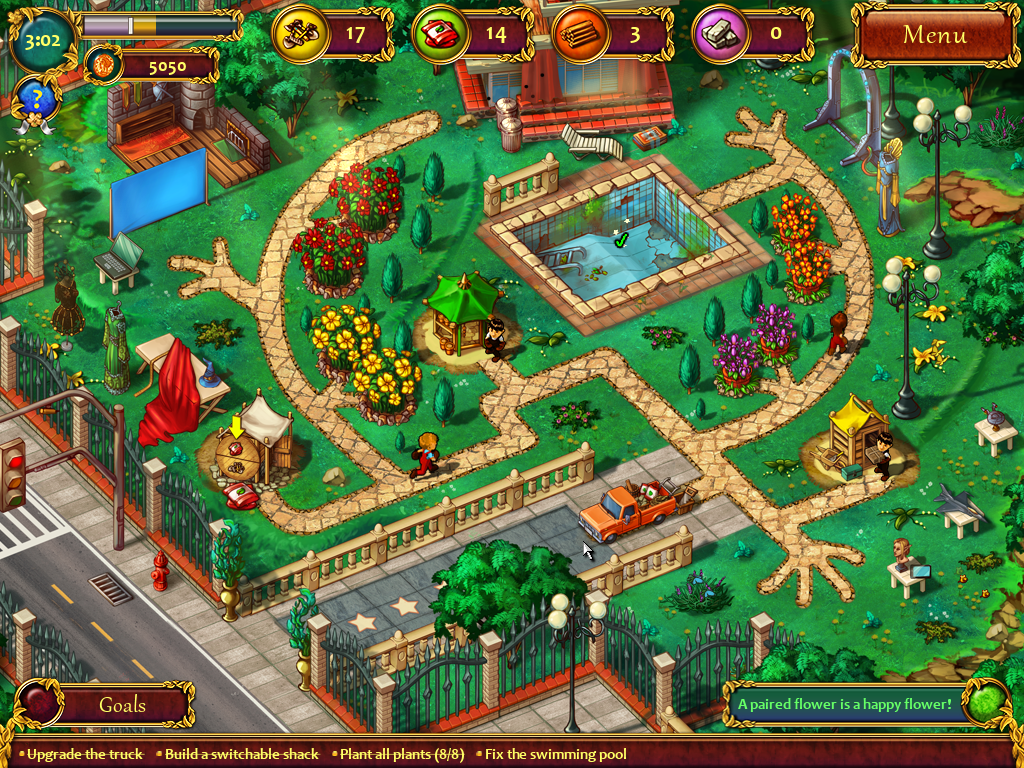 Just Casually Gaming Gardens Inc 2 The Road To Fame Chapter 3 Clue A Paired Flower Is Hy Solution Plant Your Flowers In Pairs Of The Same Color