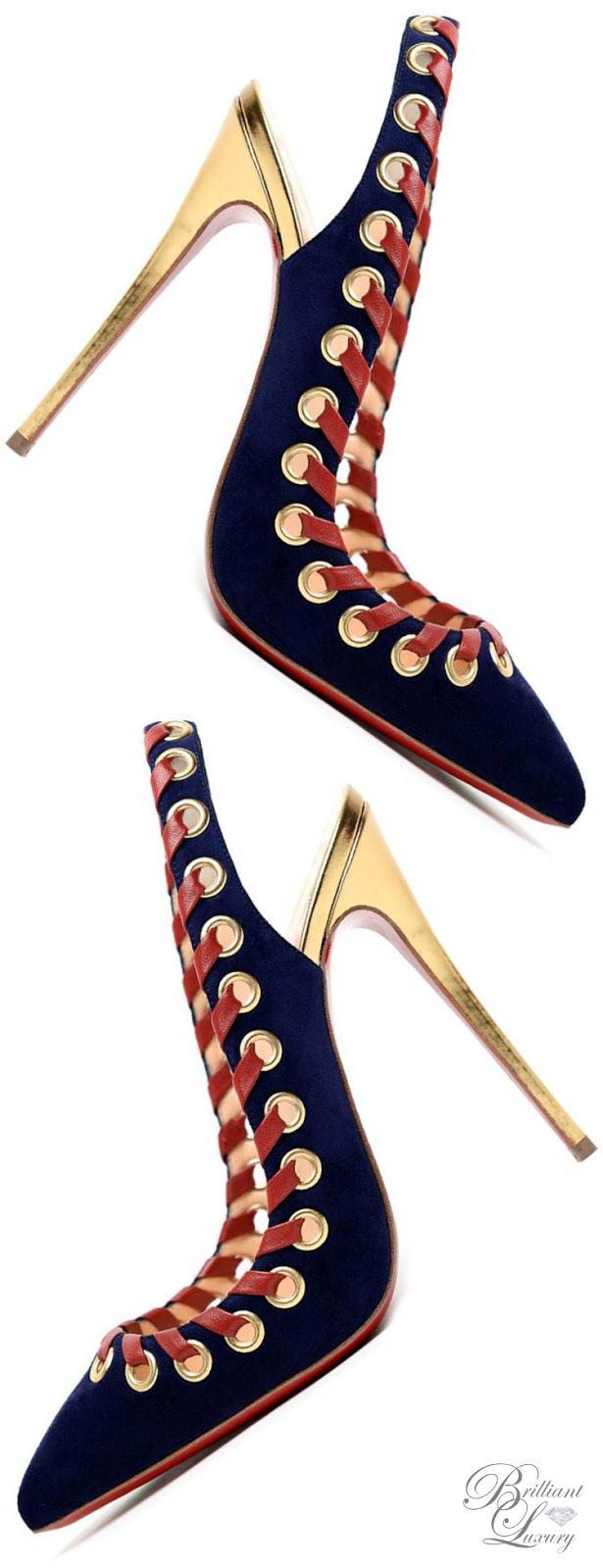 Brilliant Luxury ♦ Christian Louboutin Ostri Sling Brilliant Luxury ♦ Christian Louboutin Ostri Sling