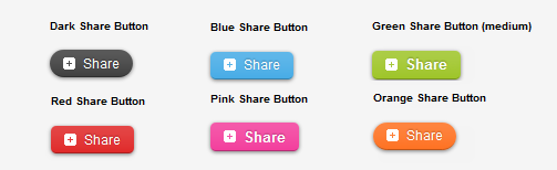 css3 portion buttons , addthis