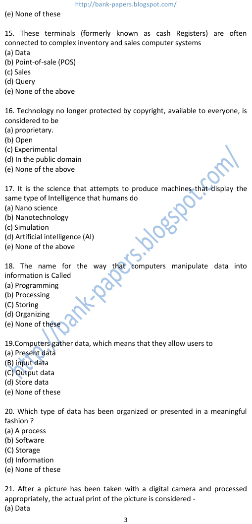 computer awareness questions computer awareness questions