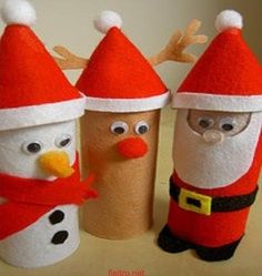 How to Recycle: Recycled Santa Claus Ornaments