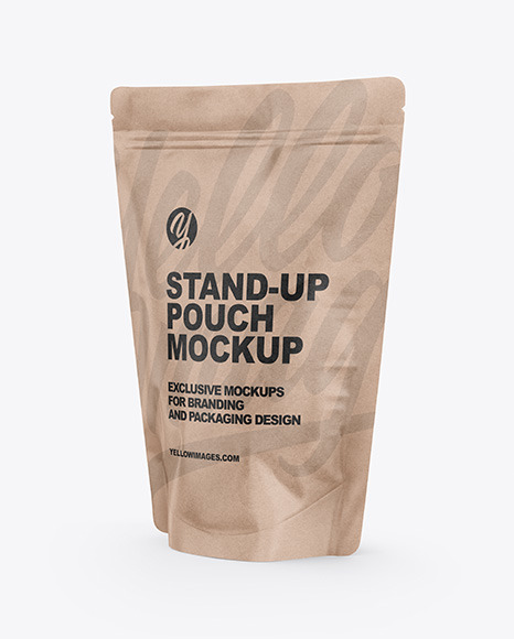 Download Free Kraft Stand Up Pouch Mockup PSD Mockups.