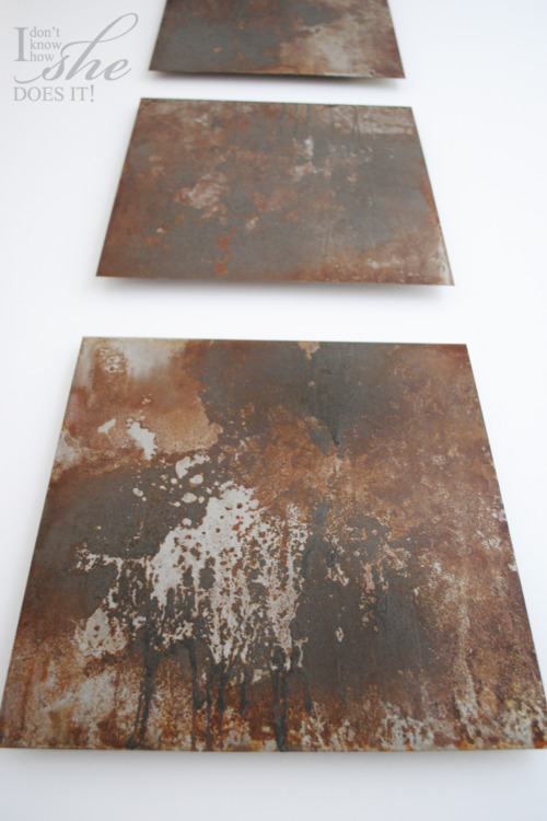 Craft Tutorials Galore at Crafterholic! Rusted Metal Wall Art
