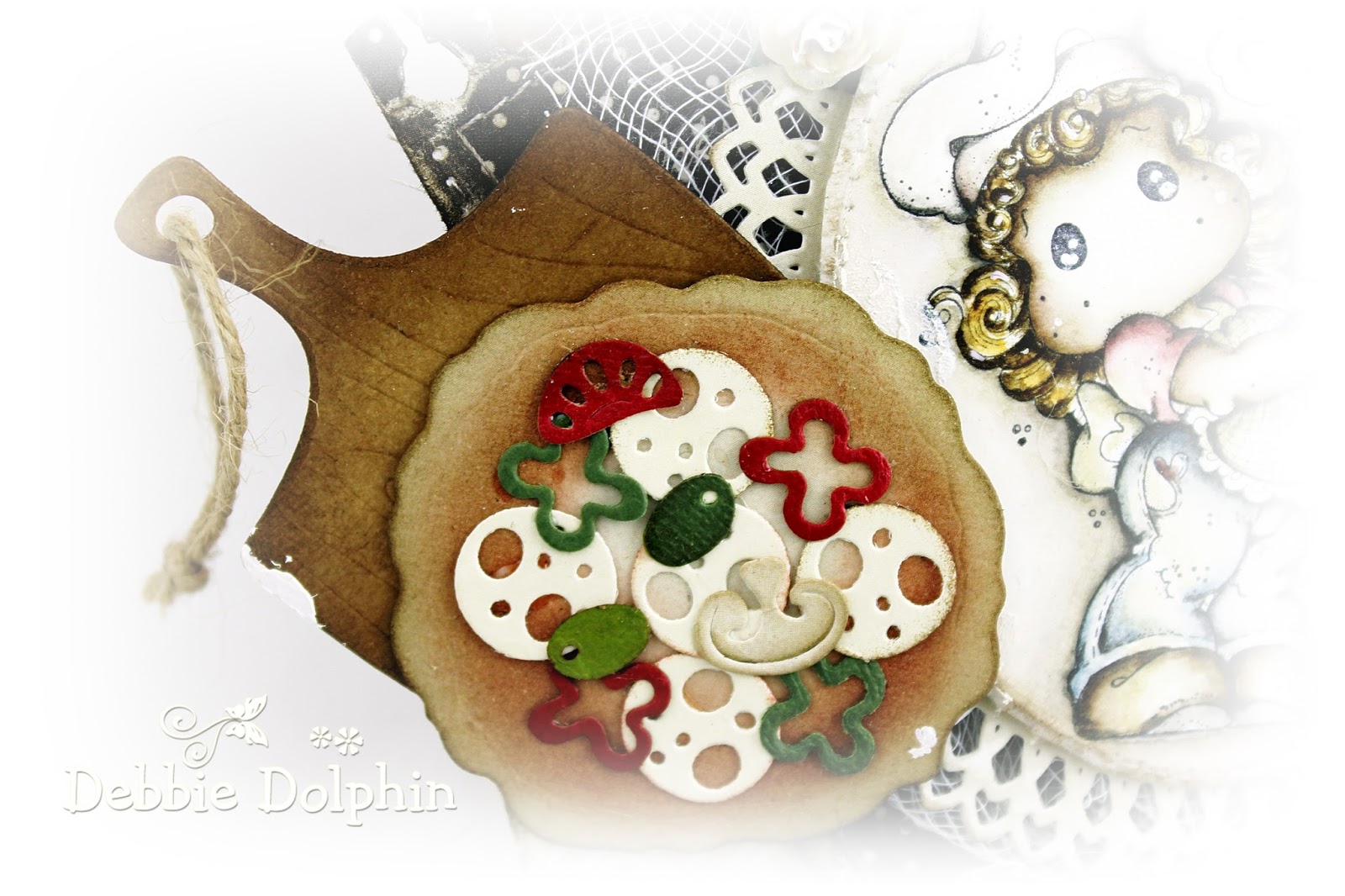 Debbie Dolphin ♥ Pizza For Tea At Live And Love Crafts ♥