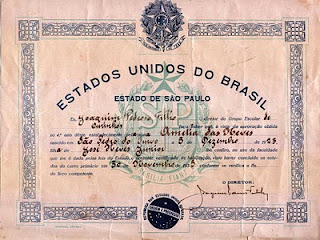 certificado de escolaridade