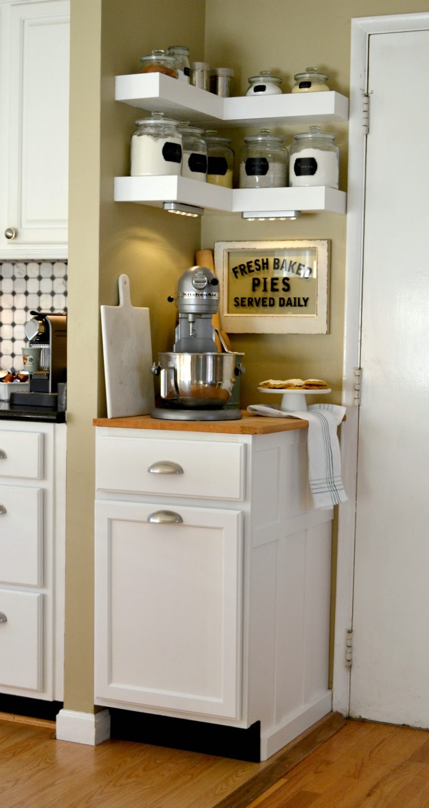 Bear, Dolly and Moi Baking corner {One Room Challenge} week six the