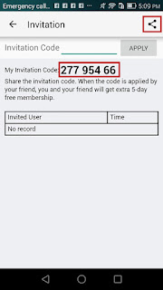 share invitation code