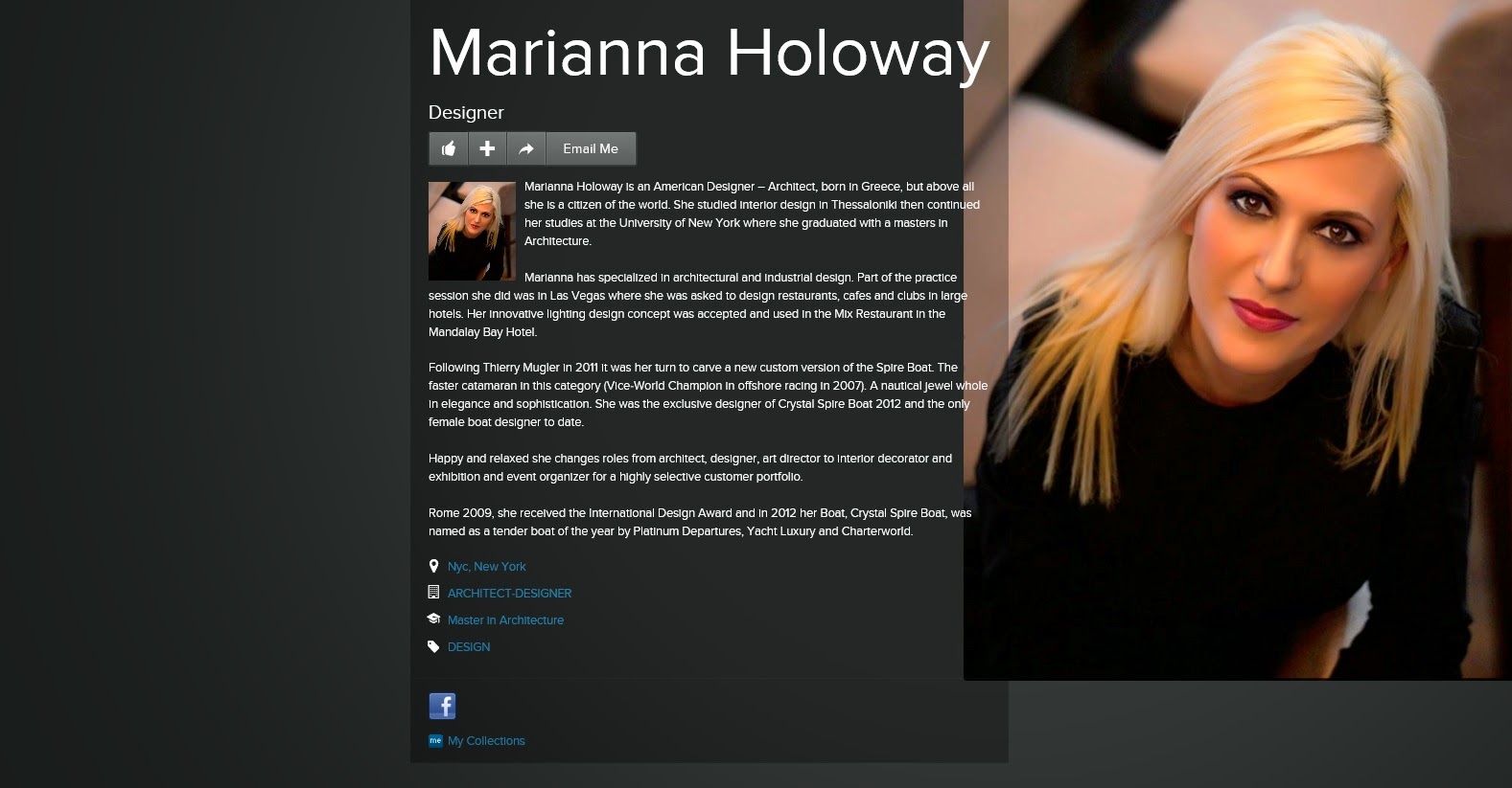 An image of Marianna Holoway, Architect & Designer