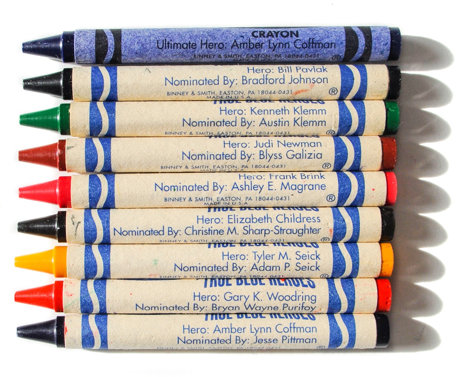 Crayola True Blue Heroes Crayons What's Inside the Box Jenny's