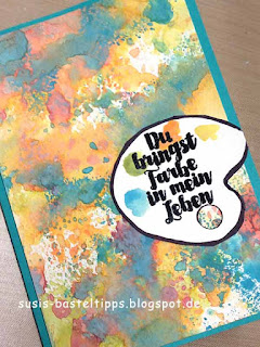Hintergrund Technik für Karten mit Distress Oxide Stempelkissen von Tim Holtz/ Ranger Hintergrund Technik für Karten mit Distress Oxide Stempelkissen von Tim Holtz/ Ranger