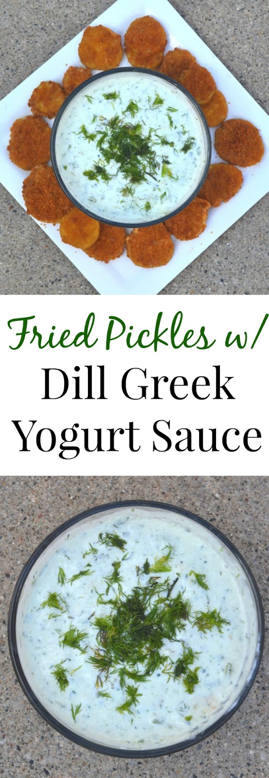 Fried Pickles with Dill Greek Yogurt Sauce- a simple appetizer that is bursting with flavor. You will want to eat the dill Greek yogurt sauce on everything! www.nutritionistreviews.com