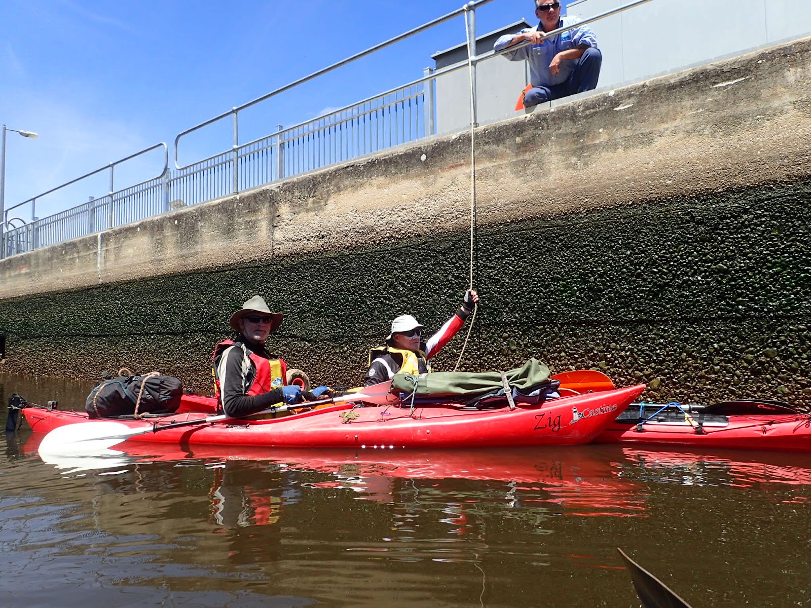 Simon Joe and Tony Big Kayak Paddle Day 3 Turner Bend to Halfway