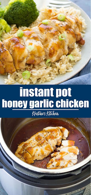 Honey Garlic Instant Pot Chicken Breasts