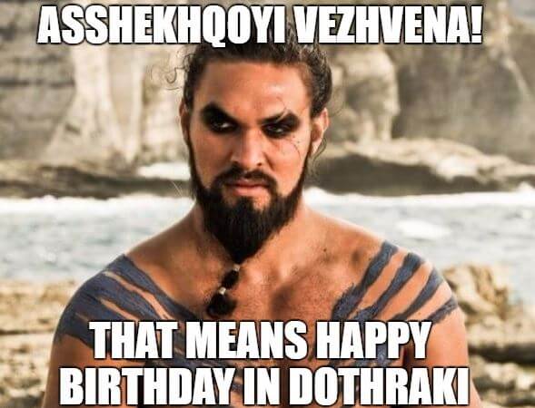 Game of Thrones Happy Birthday Meme