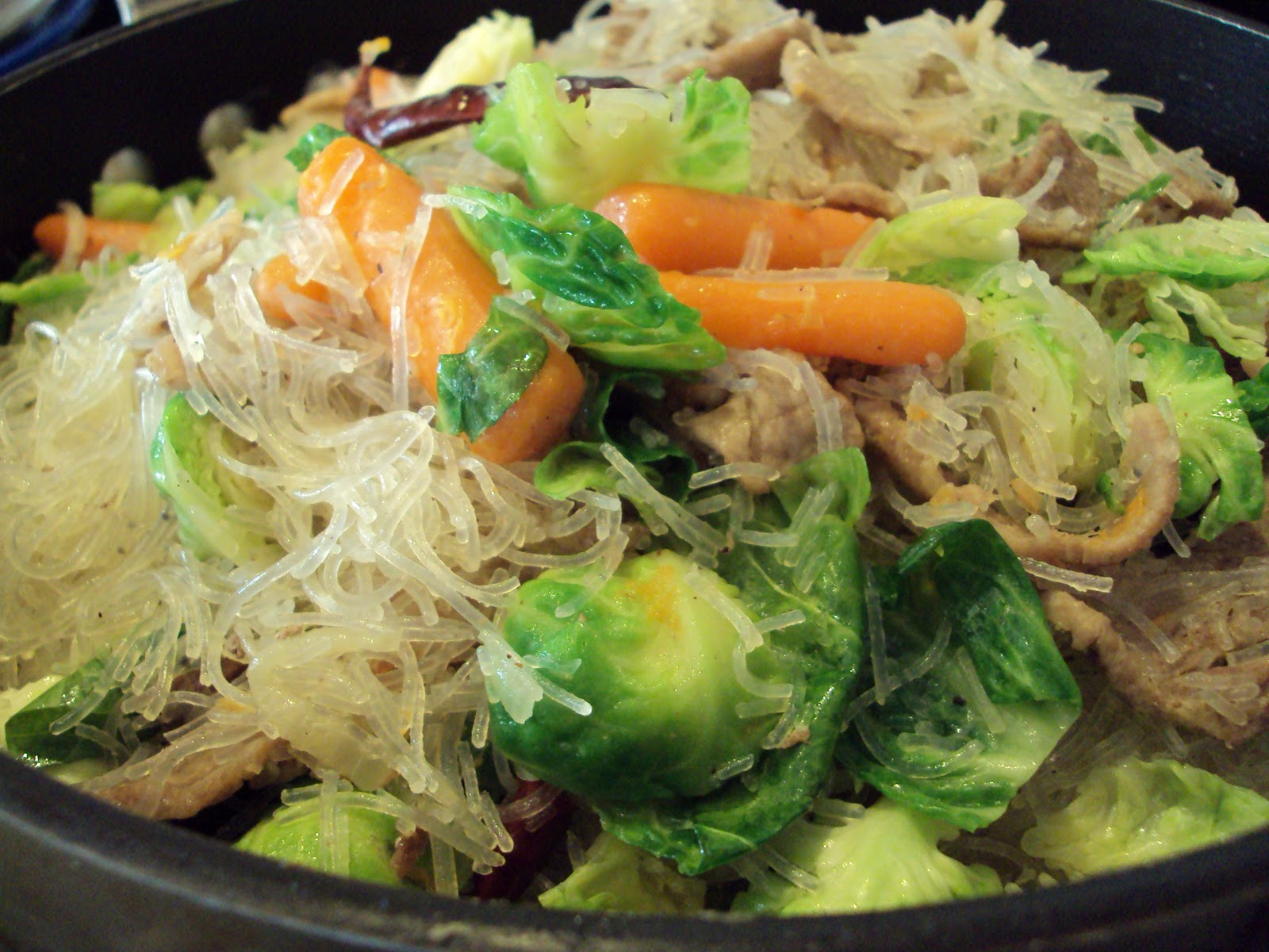 BRUSSELS SPROUTS GLASS NOODLES