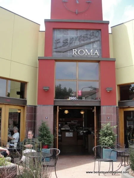 exterior of Espresso Roma in Berkeley, California
