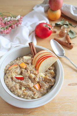 Porridge pomme cannelle façon tarte aux pommes - Cinnamon apple pie porridge • Cook A Life! by Maeva