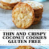 Thin and Crispy Coconut Cookies Gluten Free