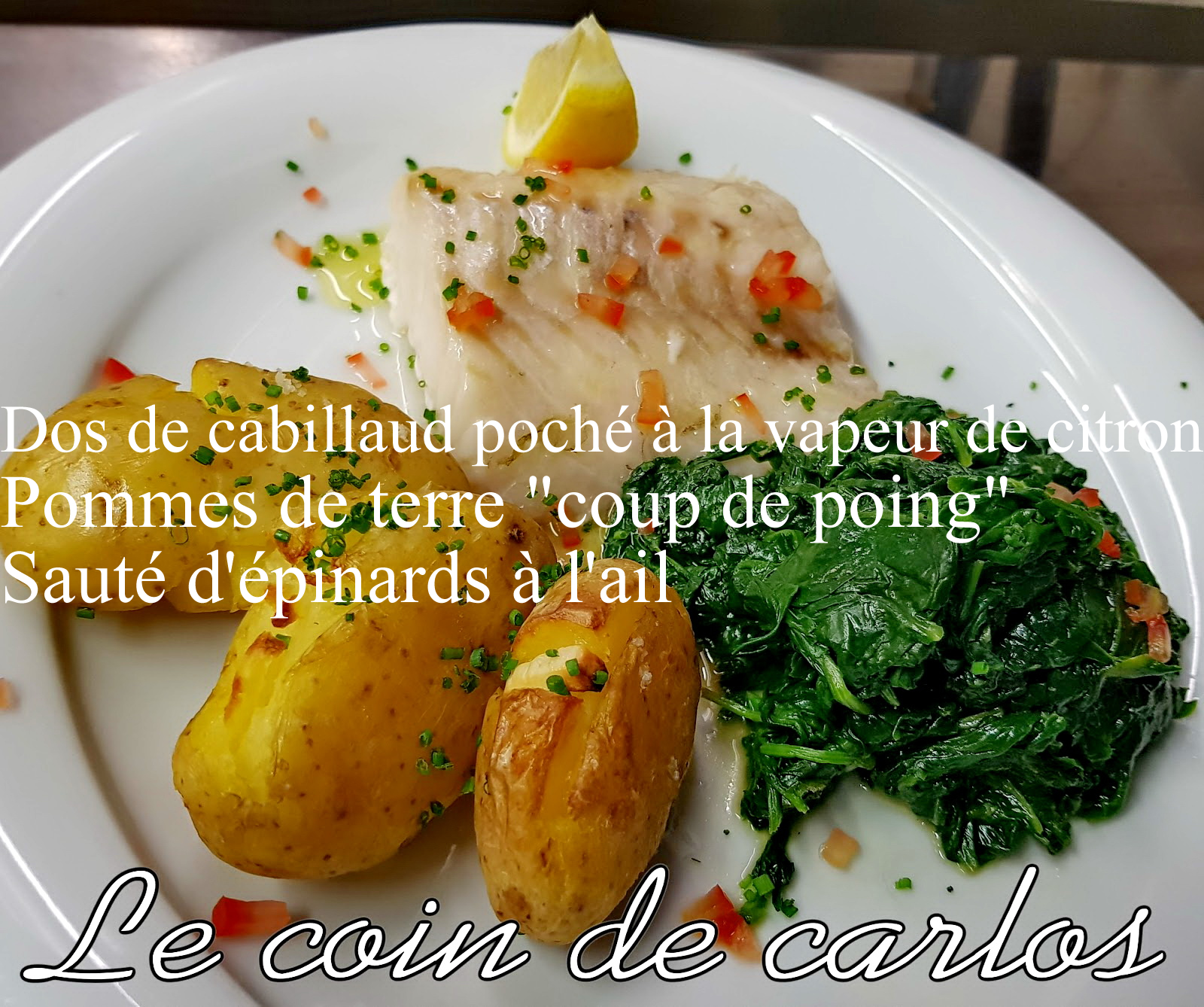 Le coin de Carlos: Poêlée d'épinards frais à l'ail