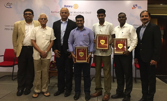 Rotary honours Unsung Heroes of Chennai Rotary honours Unsung Heroes of Chennai