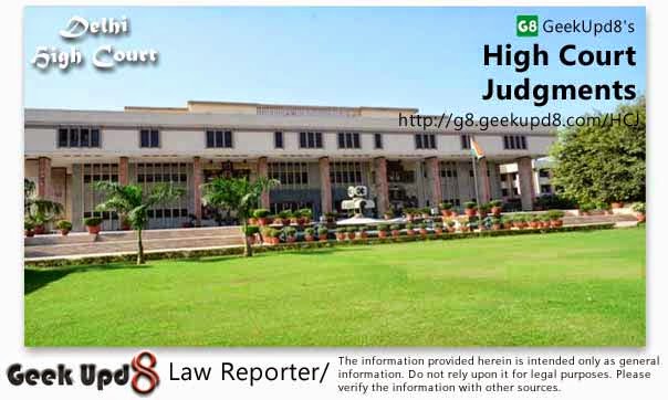 Delhi High Court, Delhi Judgments 