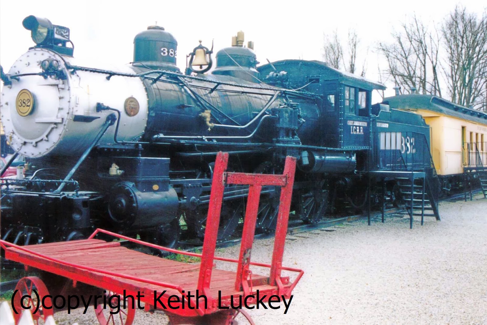 Train Snaps Casey Jones House, Museum & Loco, Jackson TN.